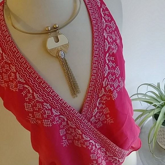 F21/Rory Beca top t-strap back medium [0043] - Picture 2 of 8